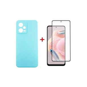 Чохол до мобільного телефона Dengos Xiaomi Redmi Note 12 5G Case + Glass (Ice blue) (DG-KM-84) зображення 1