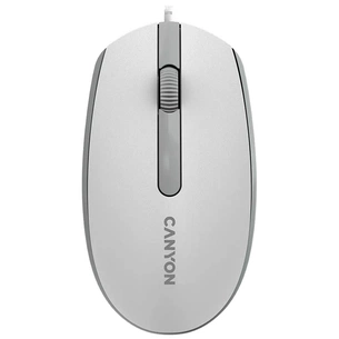 Мишка Canyon M-10 USB White Grey (CNE-CMS10WG) зображення 1