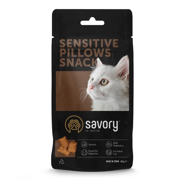 Ласощі для котів Savory Snacks Pillows Gourmand with Salmon 60 г (4820261921328) - picture 1