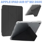 Чохол до планшета BeCover Ultra Slim Origami Transparent Apple iPad Air 11" M2/M3 (2024/2025) Black (711389) - зменшене зображення 1