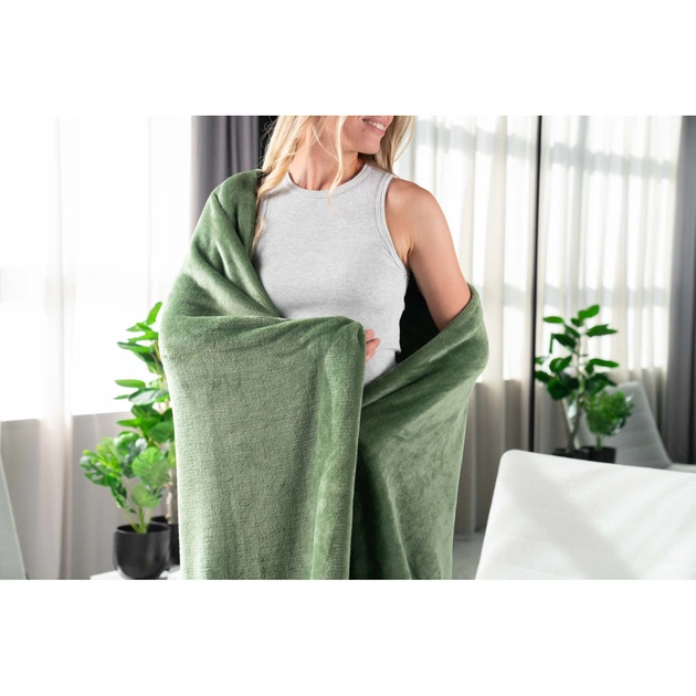 Плед Ardesto Flannel зелений, 160х200 см (ART0209SB) - изображение 3