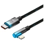 Кабель Baseus MVP 2 USB Type-C - Lightning (M/M), 20W, 1 м Black/Blue (CAVP000221) - зменшене зображення 3
