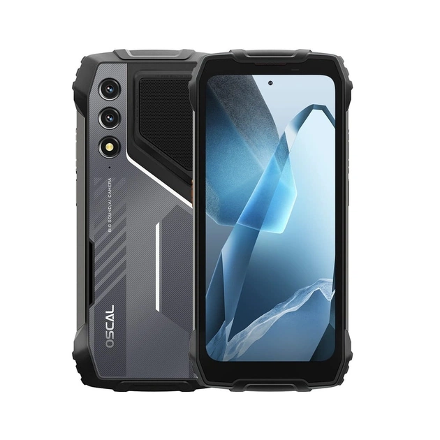 Мобільний телефон Oscal Pilot 1 6/256GB Black - зображення 1