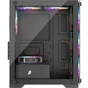 Корпус 1stPlayer X2-M-BK-4F1-PS-600FK-EU Black 600W - зменшене зображення 5