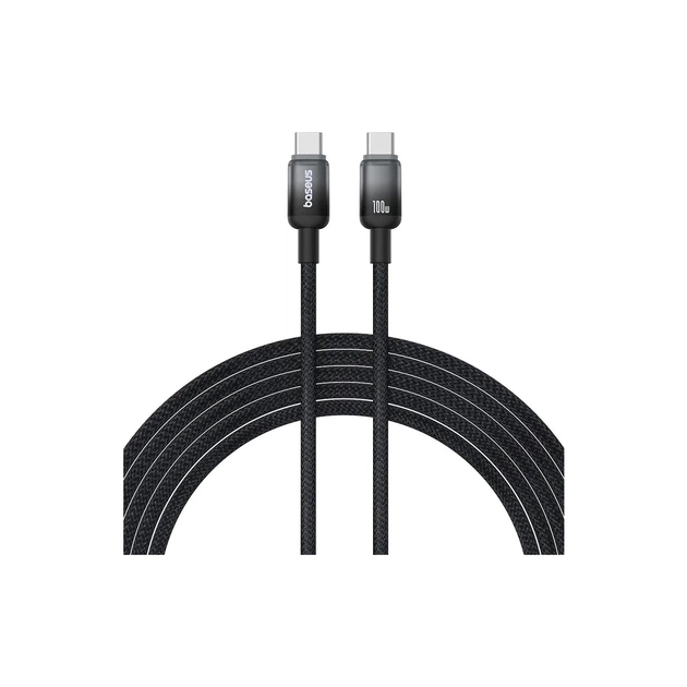 Дата кабель USB-C to USB-C 1.0m 100W black Baseus (P10374902111-00) - изображение 1
