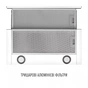 Вытяжка кухонная Perfelli TL 6822 WH 1200 LED - уменьшенное изображение 7