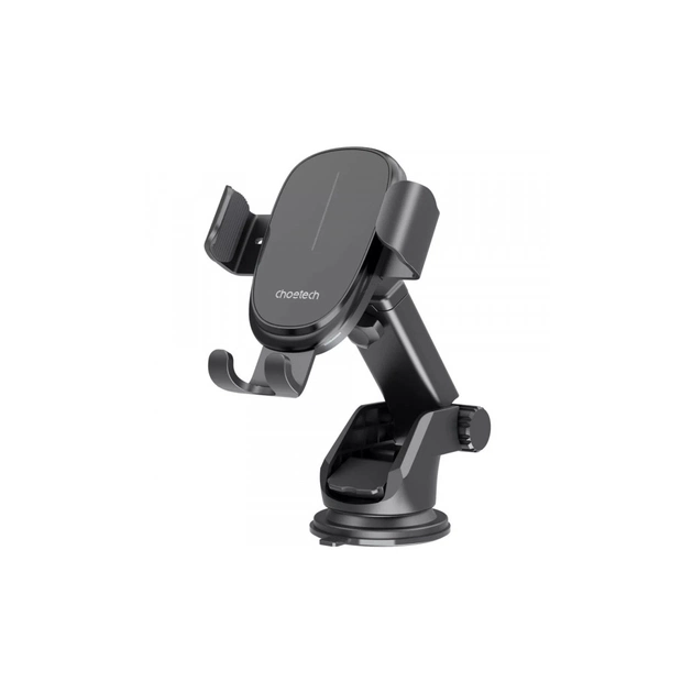 Універсальний автотримач Choetech Gravity Car Wireless 15W Charger 4.7-7.2" Black (T203-F-ACBK) - изображение 1