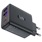 Зарядний пристрій Acefast 4xUSB 45W (2xUSB-C+2xUSB-A) Gan A61 Fast Charger Black (6974316282754) - зменшене зображення 3