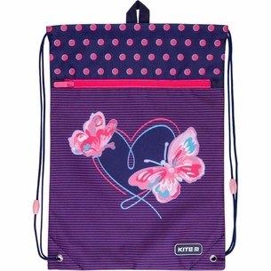 Сумка для взуття Kite Education Butterflies з кишенею (K21-601M-3) зображення 1
