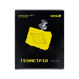 Зошит Kite предметний Techno 48 аркуші, клітинка, геометрія (K25-240-1) зображення 1