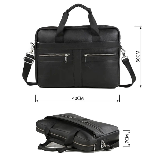 Сумка Vintage Шкіряна Чорна (14625) - зображення 3