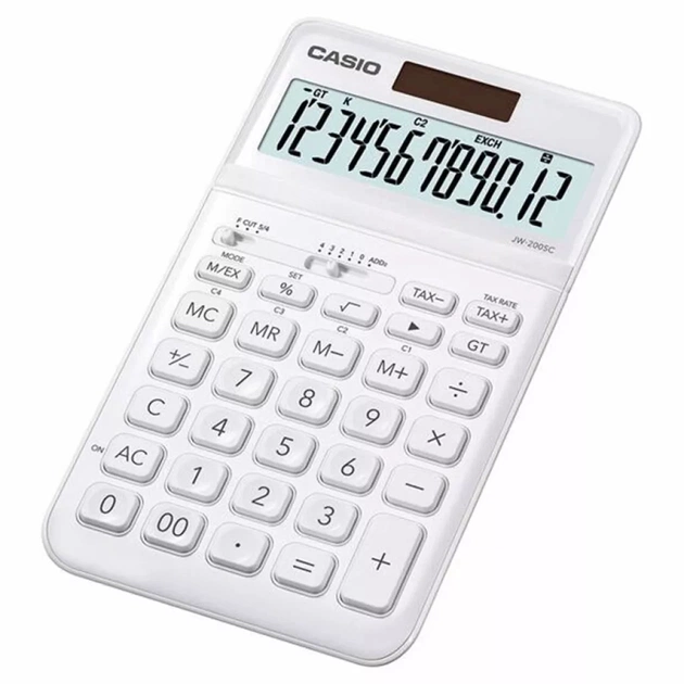Калькулятор Casio JW-200SC-WE-W-E, білий (CALC-CAS-JW-200SC-WE) - picture 1