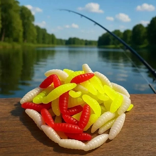 Силікон рибальський Reflex Опариш 12*2мм П/Е європідвіс Color mix (7407000002448) зображення 1