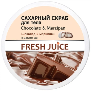 Скраб для тіла Fresh Juice Chocolate & Marzipan цукровий 225 мл (4823015925788) изображение 1