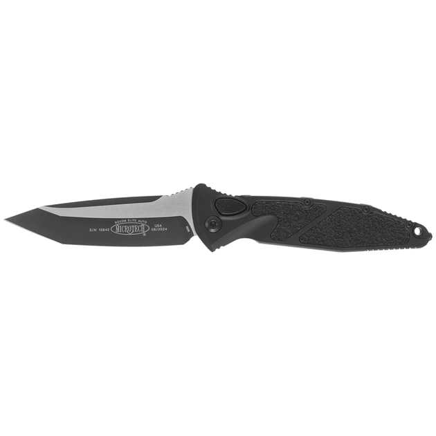 Ніж Microtech Socom Elite Auto Tanto Point Tactical Black (161A-1T) - зображення 1