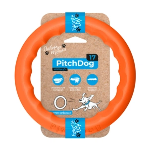 Іграшка для собак Collar PitchDog Кільце для апортування 17 см помаранчеве (62364) изображение 1