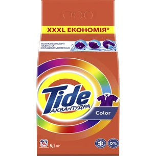 Пральний порошок Tide Аква-Пудра Color 8.1 кг (8006540535219) изображение 1
