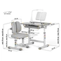 Парта зі стільцем Evo-kids BD-23 G - уменьшенное изображение 3