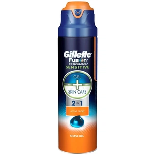 Гель для гоління Gillette Fusion ProGlide Sensitive Active Sport 170 мл (7702018357970) зображення 1
