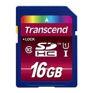Карта пам'яті Transcend 16Gb SDHC UHS-1 (TS16GSDHC10U1) зображення 1