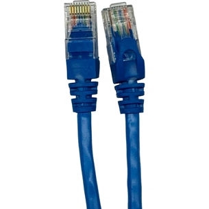 Патч-корд GEAR 0.25м UTP cat.5e, CU, 24AWG, blue (GPC-UTPCURJ45-0.25BE) зображення 1