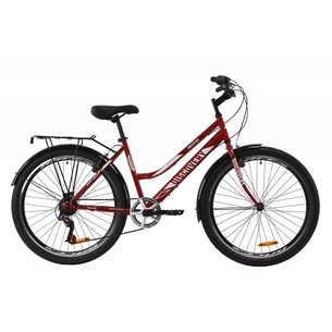 Велосипед Discovery 26" PRESTIGE WOMAN Vbr рама-17" St 2020 рубіновий + багажник (OPS-DIS-26-243) зображення 1