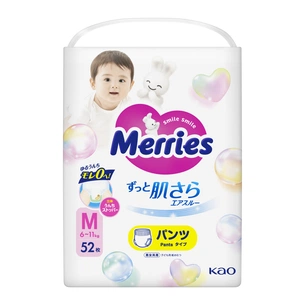 Підгузки Merries Трусики Super Jumbo M 6-11 кг 52 шт (4901301418579) зображення 1
