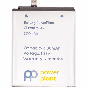 Акумуляторна батарея PowerPlant Xiaomi Mi A3 (BM4F) 3100mAh (SM220342) зображення 1