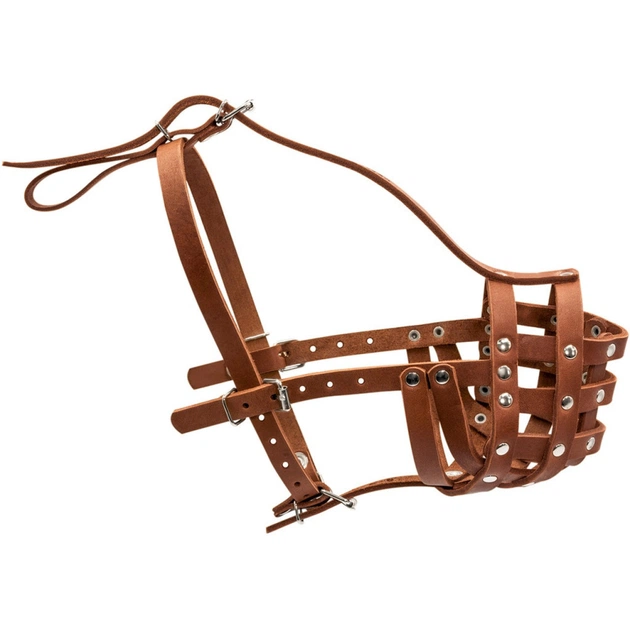 Намордник для собак Collar твердый (ротвейлер большой) коричневый (06196) - изображение 1