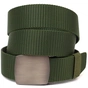 Ремінь Vintage З металевою пряжкою з текстилю Зелений (20595) - уменьшенное изображение 1