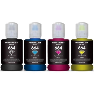 Чорнило Printalist Epson L110/L210/L300 4х140г B/C/M/Y (PL664SET4) зображення 1