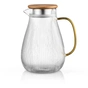 Глечик Ardesto 1480мл, боросилікатне скло, нержавіюча сталь, бамбук, прозорий (AR2614BS) - зменшене зображення 2