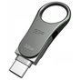 USB флеш накопичувач Silicon Power 32GB Mobile C80 Silver USB 3.2 (SP032GBUC3C80V1S) - зменшене зображення 2