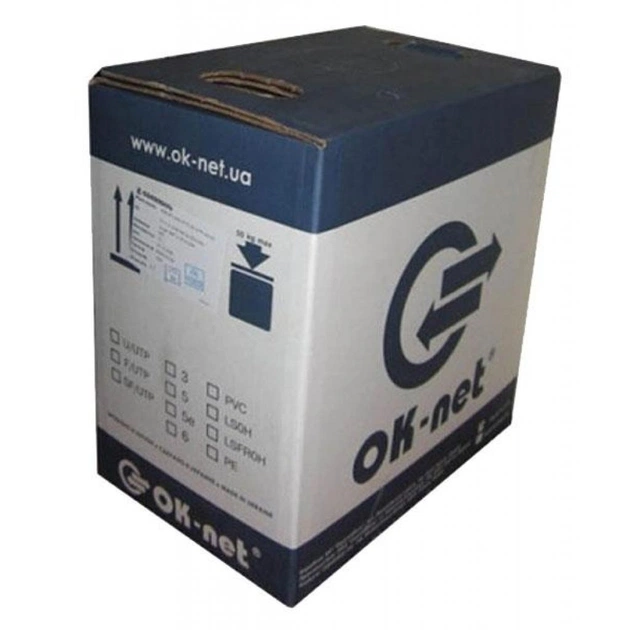 Кабель сетевой OK-Net FTP cat.6 LSOH (F/UTP-cat.6 LSOH) (КПВонг-HFЭ-ВП (250) 4*2*0,57) - изображение 1