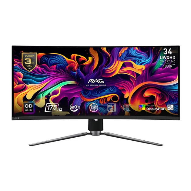 Монітор MSI MAG 341CQP QD-OLED - зображення 1