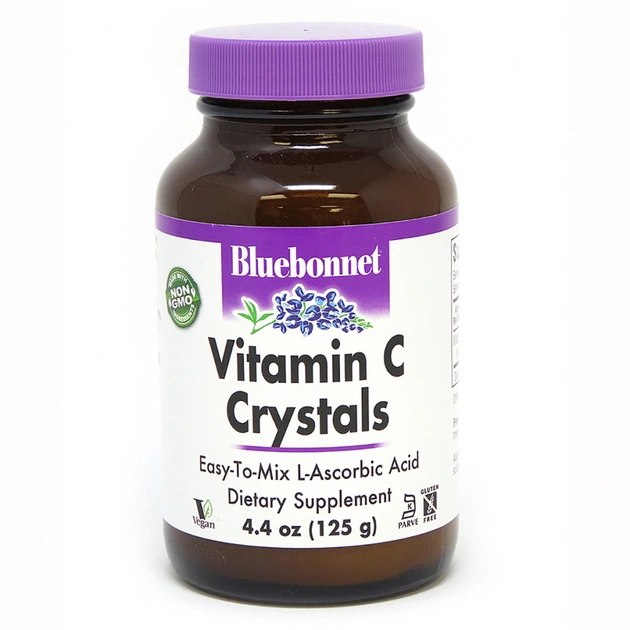 Витамин Bluebonnet Nutrition Витамин С в Кристаллической Форме, Vitamin C Crystals, 125 (BLB0540) - изображение 1