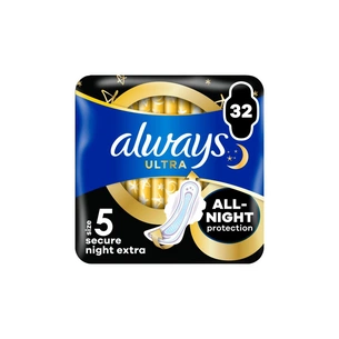 Гигиенические прокладки Always Ultra Secure Night Extra Размер 5 32 шт. (8700216450423) изображение 1