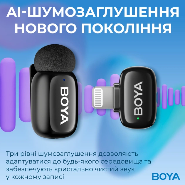 Мікрофон Boya mini-16 Type-C Black (mini-16) - изображение 10