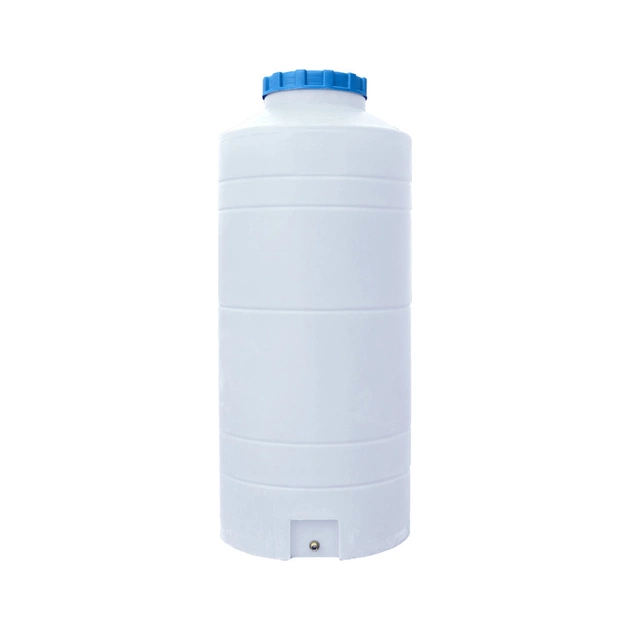 Ємність для води Пласт Бак вертикальна харчова 500 л вузька біла (817) - picture 2