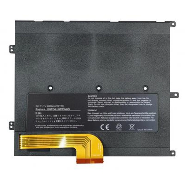 Акумулятор до ноутбука AlSoft Dell T1G6P Vostro V13 2700mAh 3cell 11.1V Li-ion (A41805) - изображение 1