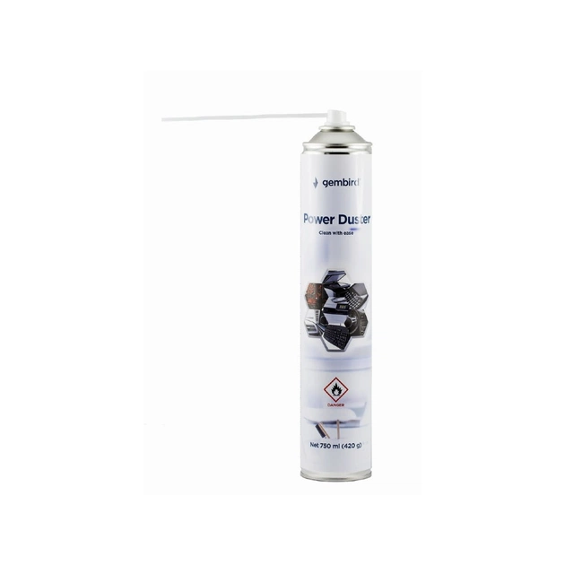 Стиснене повітря для чистки spray duster 750ml Gembird (CK-CAD-FL750-01) - зображення 1