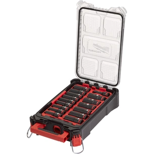 Набір торцевих головок Milwaukee ударних 1/2" SHOCKWAVE 16 шт. з органайзером PACKOUT (4932480943) зображення 1