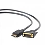 Кабель мультимедійний DisplayPort to DVI 3.0m Cablexpert (CC-DPM-DVIM-3M) - зменшене зображення 1