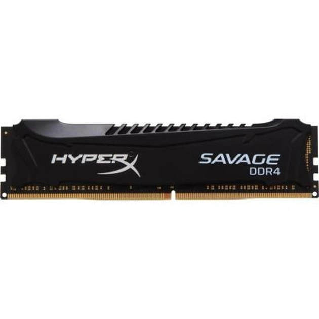 Модуль пам'яті для комп'ютера DDR4 4GB 2133 MHz Savage Black Kingston Fury (ex.HyperX) (HX421C13SB/4) - изображение 1