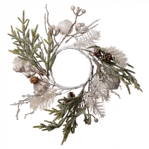 Різдвяний вінок YES! Fun з білими кулями, 11 см (974779) picture 1