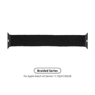 Ремінець до смарт-годинника Armorstandart Braided Solo Loop для Apple Watch 42 (Series 11-10)/41/40/38 Charcoal Size 4 (132 mm) (ARM58061) зображення 1