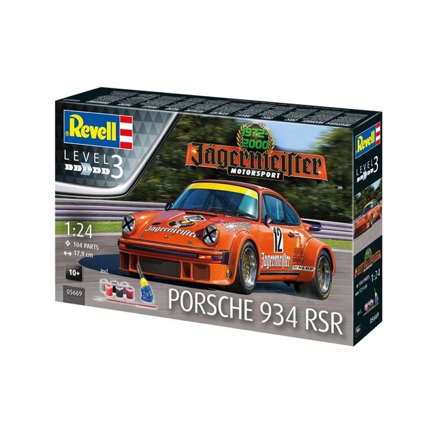 Сборная модель Revell набор К 50 годовщине автомобиль Porsche 934 RSR, уровень 3, 1:24 (RVL-05669) - изображение 1