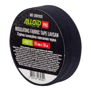 Изоляционная лента Alloid Pro, лавсановая, черная, 200мкм, 19мм×10м (MIT-2001910) изображение 1