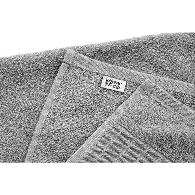 Рушник Ardesto набір махрових Lotus 2 шт 50х90 см індіго, 70х140см, 100% бавовна, сірий (ART2357SG) - изображение 11