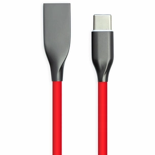 Дата кабель USB 2.0 AM to USB-C 2.0m red PowerPlant (CA911394) зображення 1